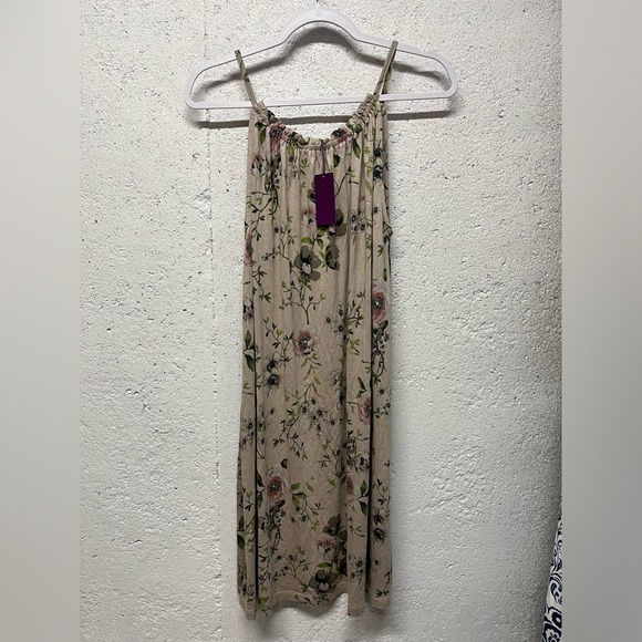 Lascana Dresses & Skirts - Lascana Dress Sleeveless Gray Pink Floral Cottagecore Size 10